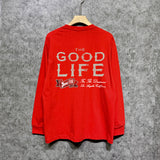 Amiri long sleeve shirts distressed text printing