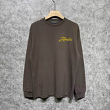 Amiri long sleeve shirts yellow letter pegasus printing