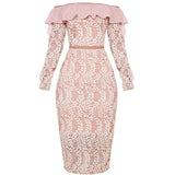 Women's Party Dress Socialite Elegant Lace Evening Dress (Ss0416)