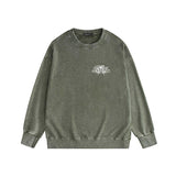 Amiri washed sweatshirt alphabet angel ball print washed old