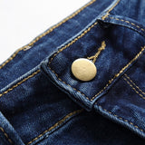 Mens Fashion Jeans Ripped D675#