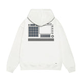 Amiri hoodie tv channel shape printing