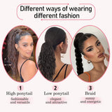 Women's Wigs High Temperature Silk Water Ripple Long Curly Hair Ponytail