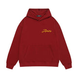 Amiri hoodie yellow letter pegasus print