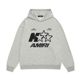 Amiri hoodie spotted five-pointed star print