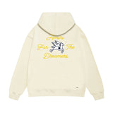 Amiri hoodie yellow letter pegasus print