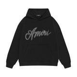 Amiri hoodie black and white print