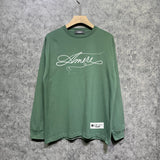 Amiri long sleeve shirts needlework letterprinting