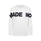 Men long sleeved shirt high street style street trendy easiest for matchletter design men's round neck