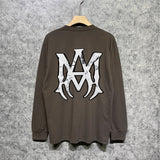 Amiri long sleeve shirts mottled spider printing
