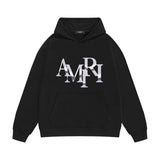 Amiri hoodie metallic glossy letter print