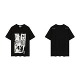 C.e t shirts printing pattern round neck pullover short sleeve men and women
