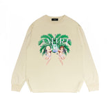 Amiri long sleeve shirts angel twin print