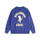 Amiri washed sweatshirt dice man printing washed and distressed