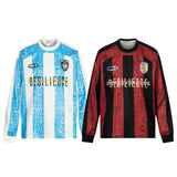 Men's long sleeve shirt - gt retro west coast sports jersey style - hip hop striped design