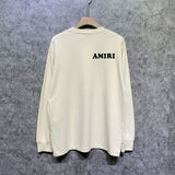 Amiri long sleeve shirts fat letter printing