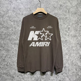 Amiri long sleeve shirts spotted five-pointed star printing
