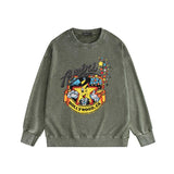 Amiri washed sweatshirt cartoon starfish print washed old