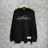 Amiri long sleeve shirts needlework letterprinting