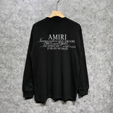 Amiri long sleeve shirts hollywood art word printing