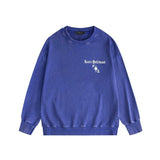 Amiri washed sweatshirt sanskrit printing washed and distressed