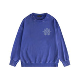 Amiri washed sweatshirt damaged oil painting printing washed and distressed