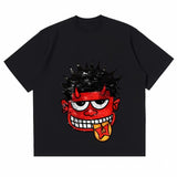 Street Unisex T-shirt Cartoon Print T-Shirt