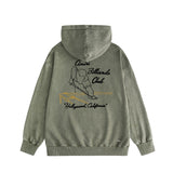 Amiri washed hoodie billiard sketch washed distressed printing