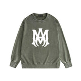 Amiri washed sweatshirt large label print washed old