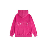 Amiri washed hoodie simple letterprinting