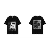 C.e t shirts printing pattern round neck pullover short sleeve men and women