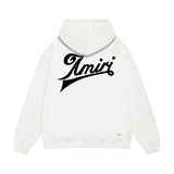 Amiri hoodie slanted letter printing