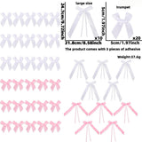 Themed Party Supplies Multicolor Polyester Bow Latte Wedding Birthday Party Decoration Pink Black Handmade Bow Pendant