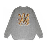 Amiri long sleeve shirts splash paint skeleton printing