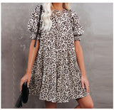 Women Dresses in Stock Cross-Border Amazon Leopard Print Dress
