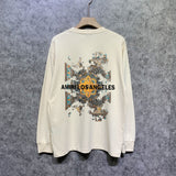 Amiri long sleeve shirts damaged oil painting printing