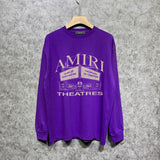 Amiri long sleeve shirts skeleton letterprinting