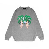 Amiri long sleeve shirts angel twin print