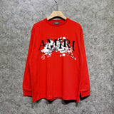 Amiri long sleeve shirts colorless flower printing
