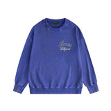 Amiri washed sweatshirt letter-filled printing washed and distressed