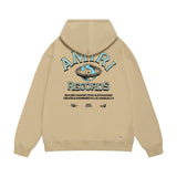 Amiri hoodie earth letter printing