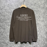 Amiri long sleeve shirts hollywood art word printing