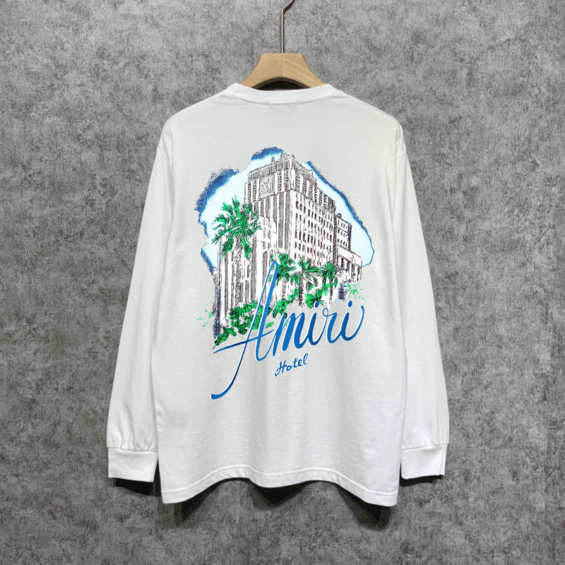 Amiri long sleeve shirts urban forest printing