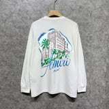 Amiri long sleeve shirts urban forest printing