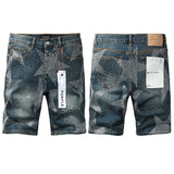 purple brand denim shorts
