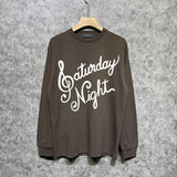 Amiri long sleeve shirts oblique art word printing