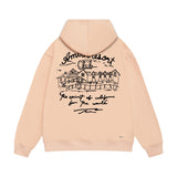 Amiri hoodie sketch country printing