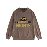 Amiri washed sweatshirt earth letterprinting washed and distressed