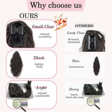 Women's Wigs High Temperature Silk Water Ripple Long Curly Hair Ponytail