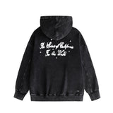 Amiri washed hoodie angel twins washed distressed printing